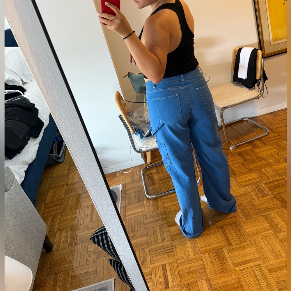 Blue cargo pants